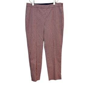 Brooks Brothers Gingham Pants Red White Blue Straight Tailored Trouser 10